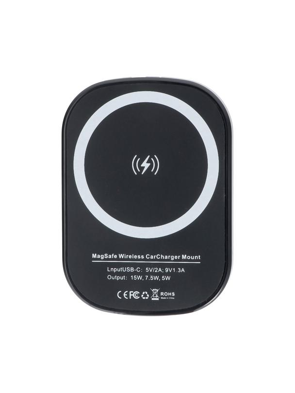 Uchwyt samochodowy magnetyczny do kratki z ładowaniem indukcyjnym kompatybilny z MagSafe 15W D10 czarny