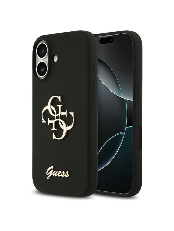 GUESS futerał do IPHONE 17 GUHCP17SSC4GSMK (Silicone W/ Big 4G Script) czarny