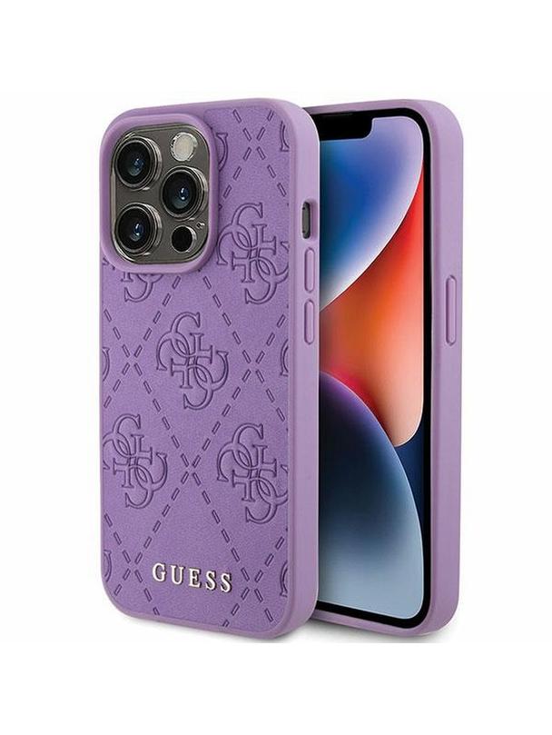 GUESS futerał do IPHONE 15 Pro Max GUHCP15XP4EPMU (Quilted 4G Classic) jasny fiolet