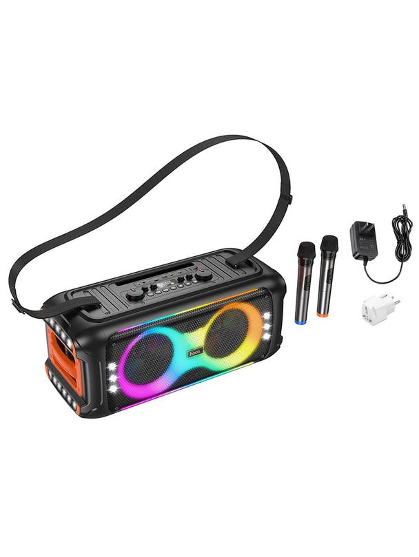 Zestaw do karaoke bluetooth 60W 8h Hoco HA9 czarny