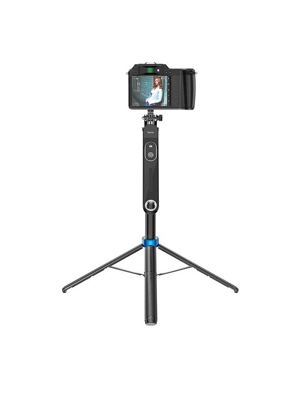 Selfie stick Hoco tripod z pilotem bezprzewodowym K22 czarny