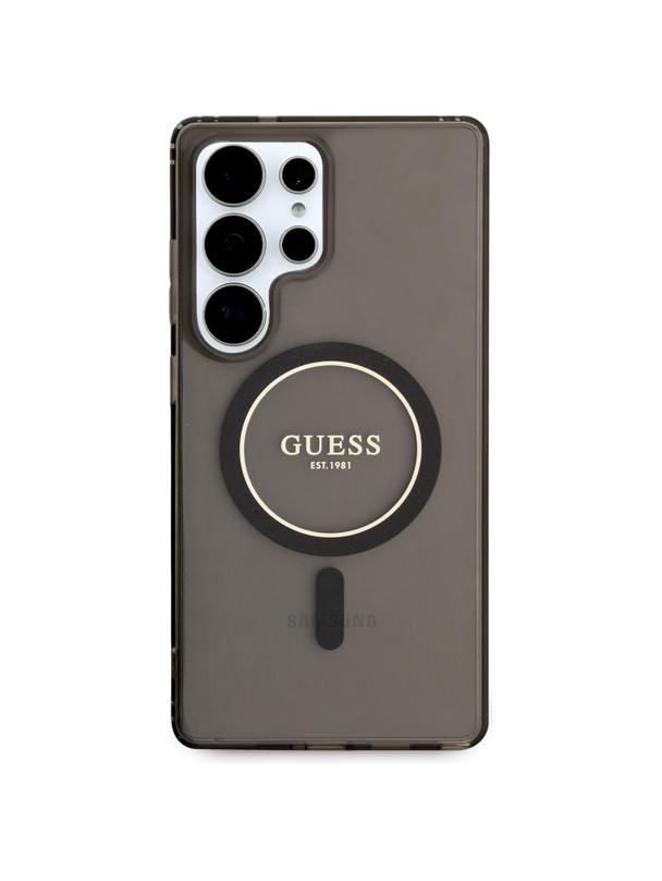 GUESS futerał do SAMSUNG S25 Ultra GUHMS25LHFGEREK (Magnetic IML Glitter Circle) czarny