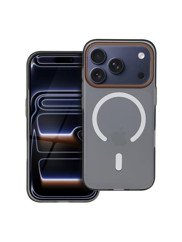 Futerał GO ORANGE kompatybilny z MagSafe do IPHONE 17 czarny