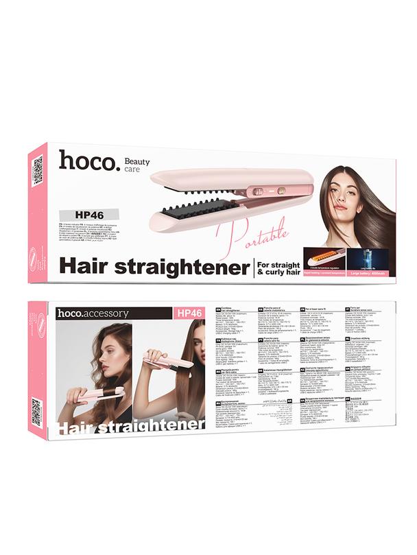 Prostownica do włosów Hoco HP46 różowa