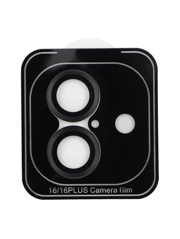 Osłona aparatu PROTECTOR 9H + aplikator do IPHONE 16 / 16 PLUS czarna