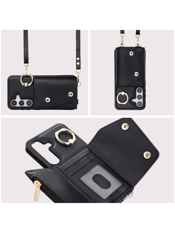 Futerał portfel WONDER dla SAMSUNG A16 5G czarny