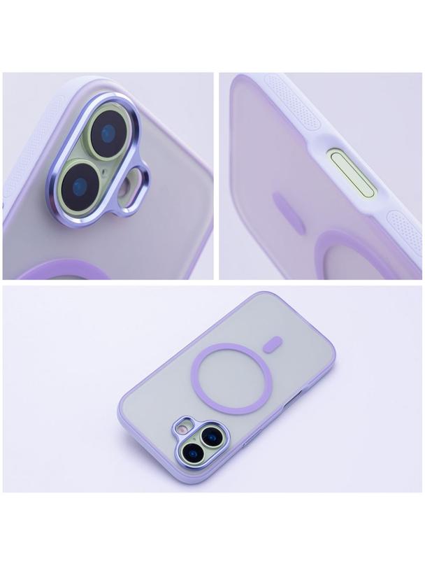 Futerał do iPhone 17 Flexline Mag Cover zgodny z MagSafe fioletowy