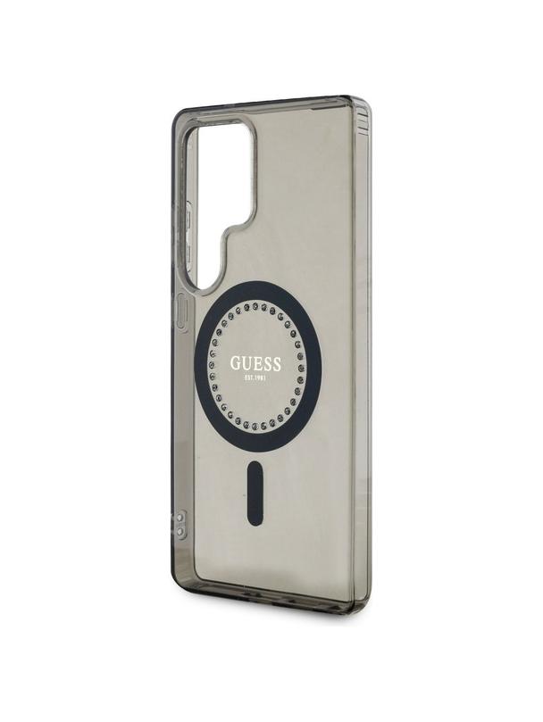 GUESS futerał do SAMSUNG S25 Ultra GUHMS25LPFTDTEK (Magnetic IML Rhinestones) czarny