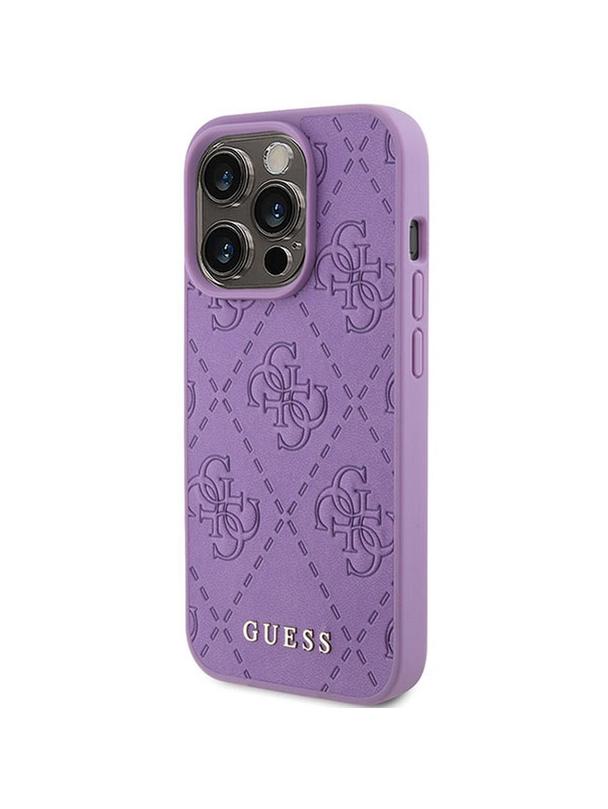 GUESS futerał do IPHONE 15 Pro GUHCP15LP4EPMU (Quilted 4G Classic) jasny fiolet