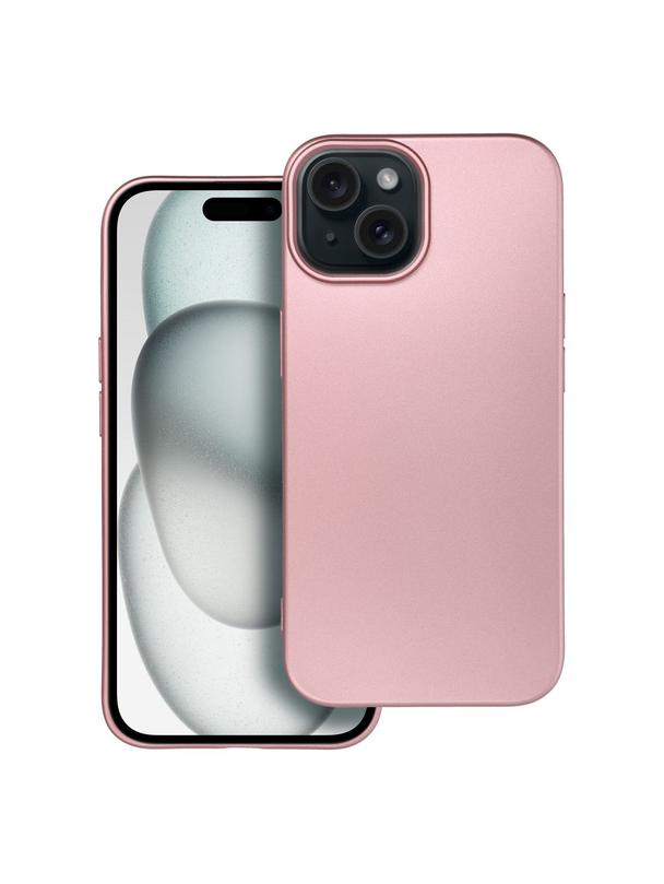 Futerał METALLIC do IPHONE 15 różowy