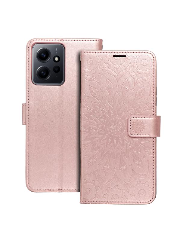 Kabura MEZZO Book do XIAOMI Redmi Note 12 4G mandala złoty róż