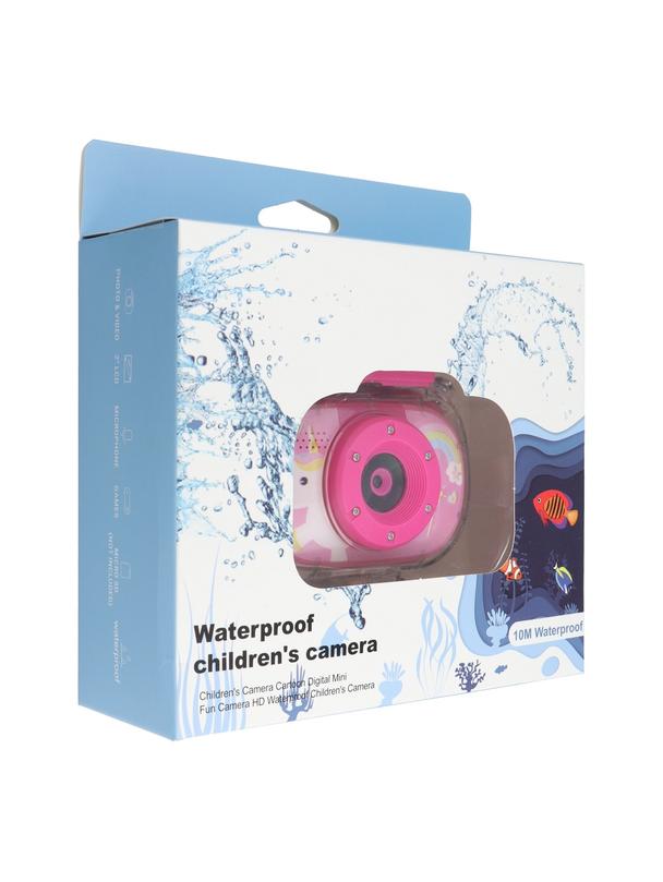 Wodoodporny aparat cyfrowy dla dzieci z ekranem 2" 1080P / 30fps KDC-0025B różowy
