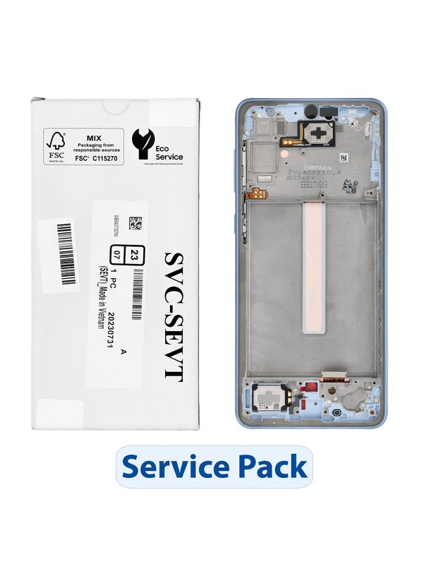 ServicePack Wyświetlacz LCD SAMSUNG A33 5G A336B GH82-28143C Blue
