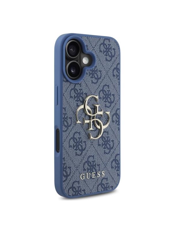 GUESS futerał do IPHONE 16 GUHCP16S4GMGBL (4G PU Big Logo) niebieski