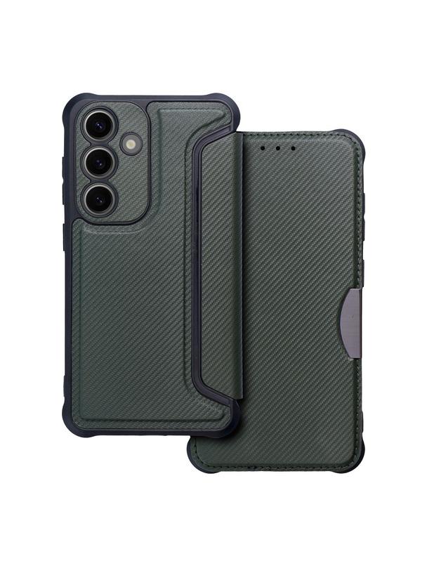 Kabura RAZOR Book do SAMSUNG S24 ciemnozielony