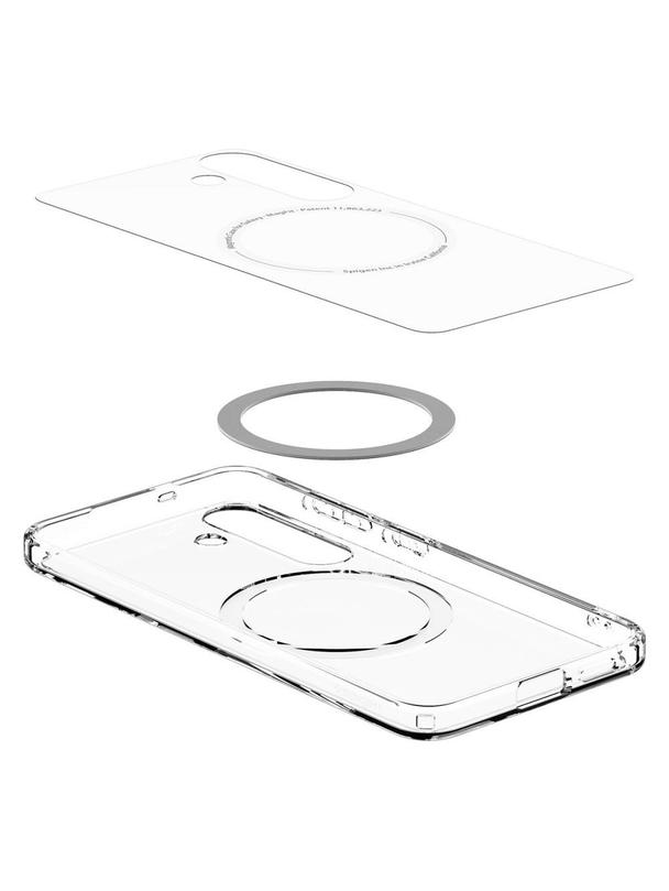 SPIGEN futerał ULTRA HYBRID MAG kompatybilny z MagSafe do S25 clear / white