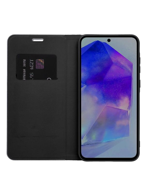 Kabura LUNA Book Carbon do SAMSUNG A05s czarny