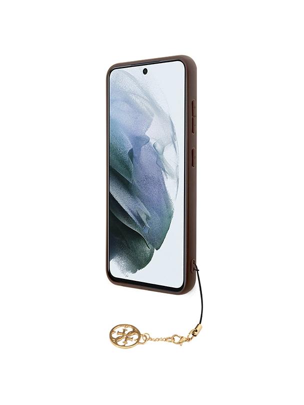 GUESS futerał do SAMSUNG S24 Plus GUHCS24MGF4GBR (4G Charm) brązowy