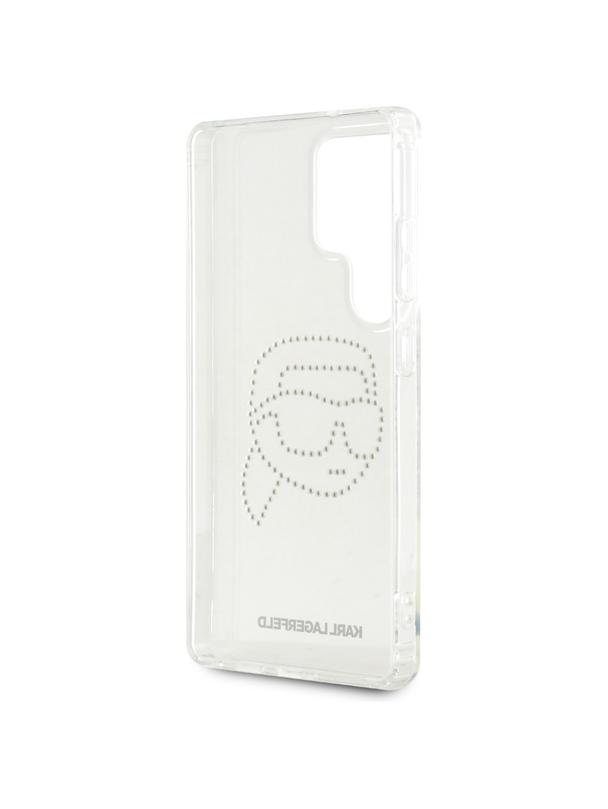 KARL LAGERFELD futerał do SAMSUNG S25 Ultra KLHCS25LHKHDCELT (IML Rhinestones K Head) transparentny