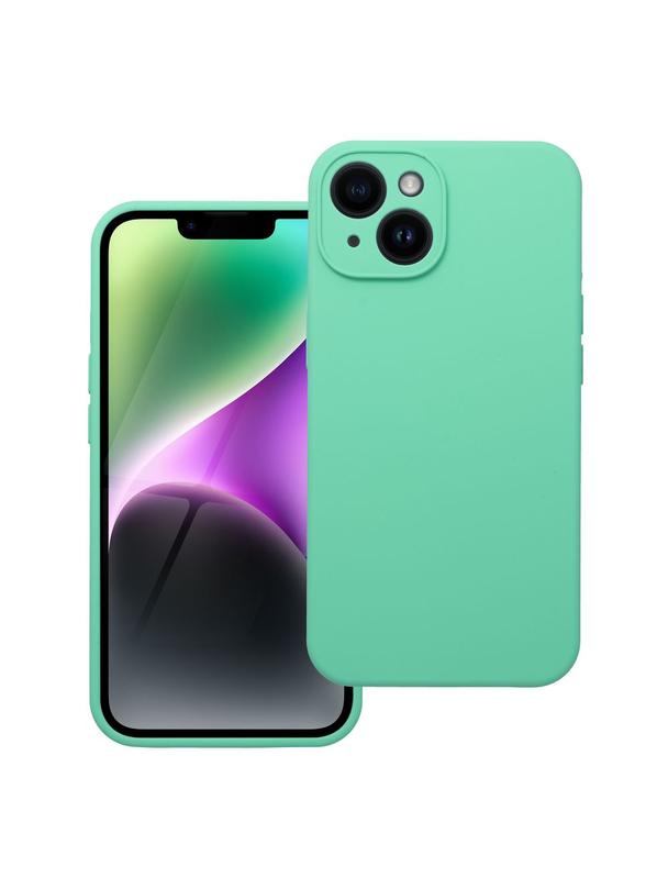 Futerał SILICONE 2mm do IPHONE 14 miętowy
