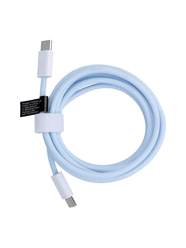 Kabel USB C do USB C PD QC3.0 3A 60W 1,5 m C263 niebieski