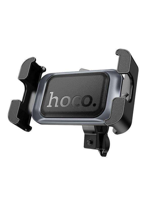 Uchwyt na telefon do roweru / motocykla Hoco do kierownicy H82 czarno szary