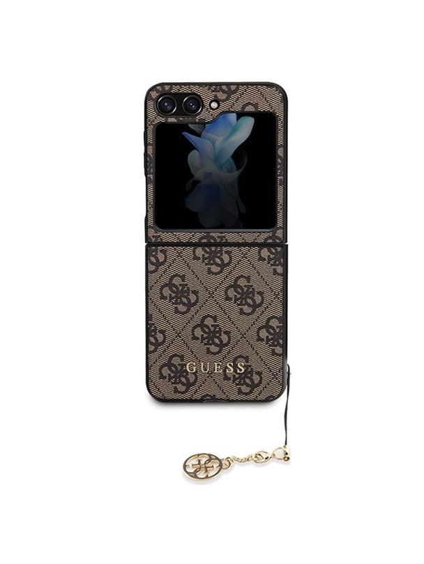 GUESS futerał do SAMSUNG Z Flip 5 GUHCZF5GF4GBR (4G Charm) brązowy