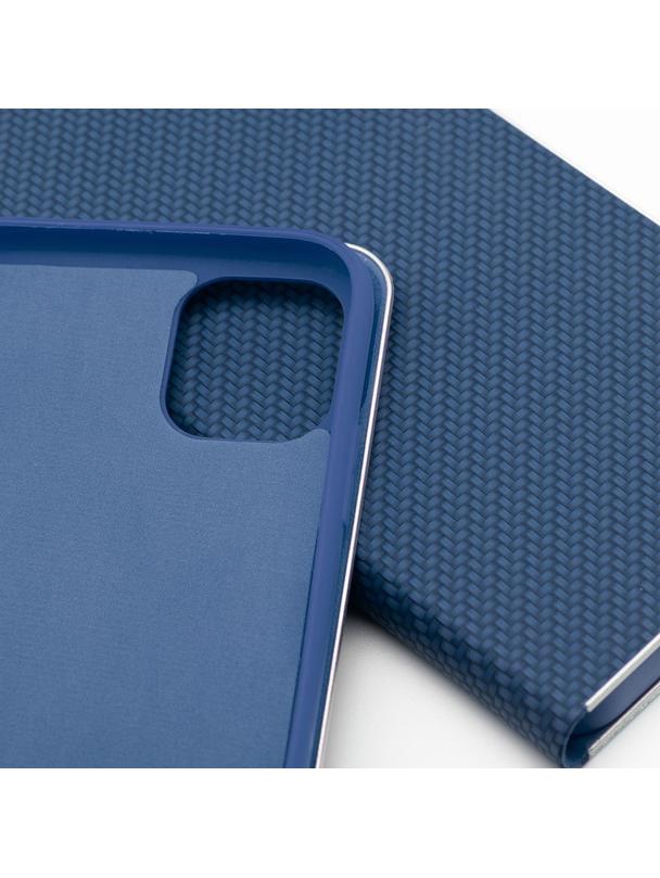 Kabura LUNA Book Carbon do IPHONE 7 / 8 / SE 2020 / SE 2022 niebieski