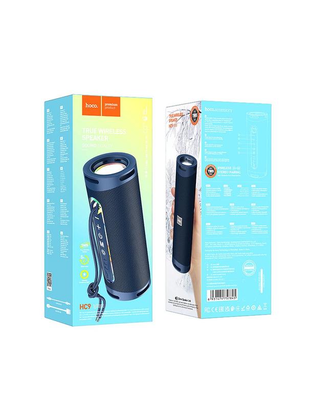 Głośnik bluetooth 2 x 5W 5h Hoco HC9 granatowy