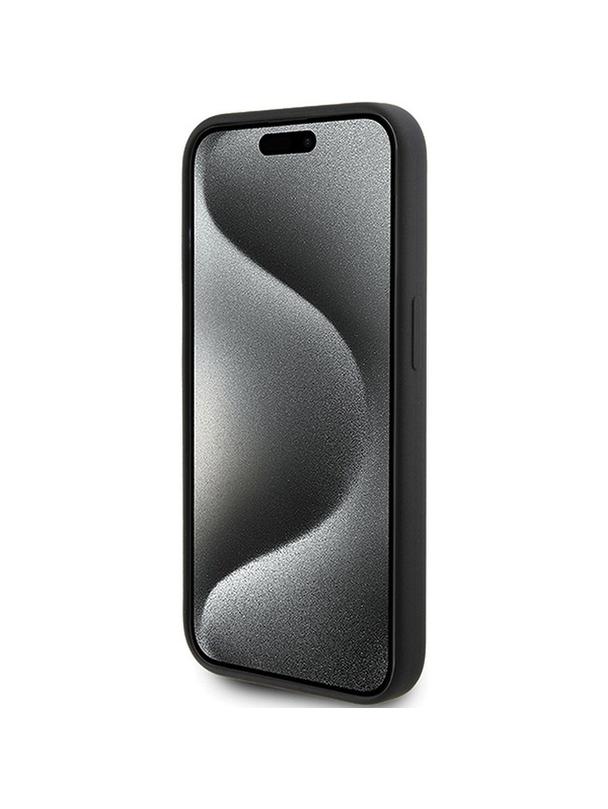 KARL LAGERFELD futerał do IPHONE 15 Pro Max KLHCP15XSKSBMCK (Silicone Karl Script Logo) czarny