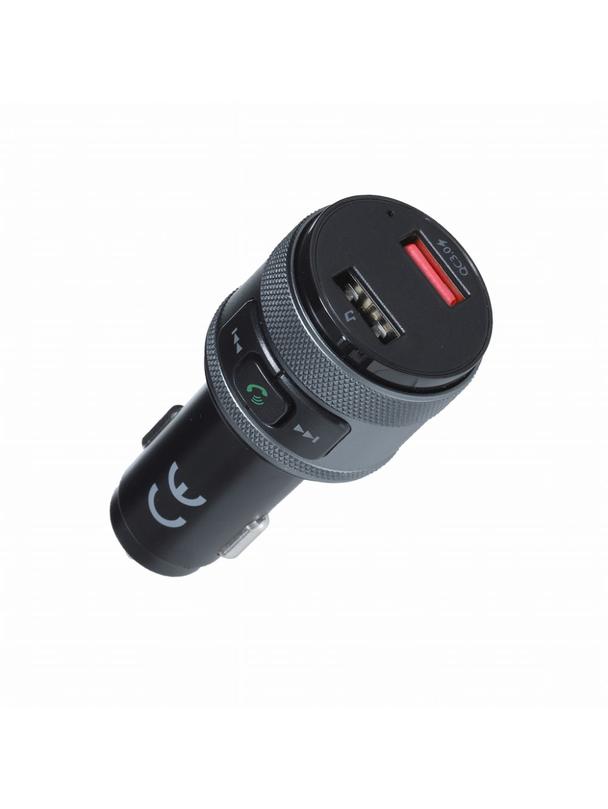 ART transmiter FM bluetooth 5.0 + 2 x USB A QC3.0 FM-57 czarny