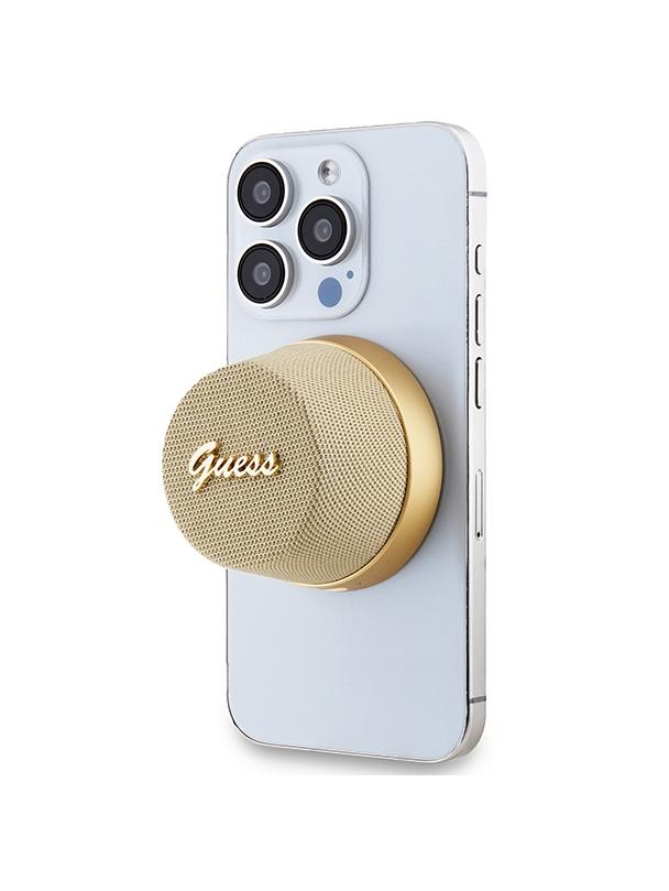 Głośnik bluetooth Guess Magnetic Script Metal GUWSC3ALSMD złoty