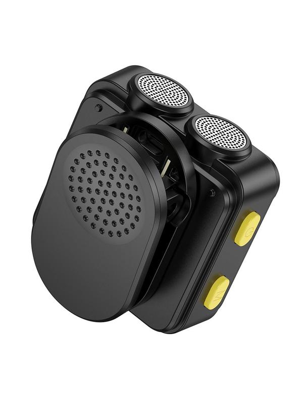 Mikrofon krawatowy bezprzewodowy Lightning / USB C Hoco 2 szt L17 czarny