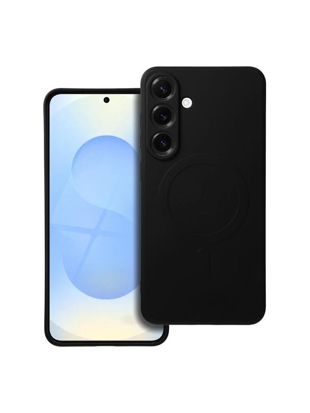 Futerał SILICONE MAG COVER kompatybilny z MagSafe do SAMSUNG S25 Plus czarny