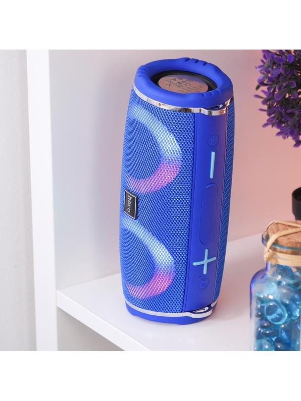 Głośnik bluetooth LED 2 x 5W 2h Hoco HC12 niebieski