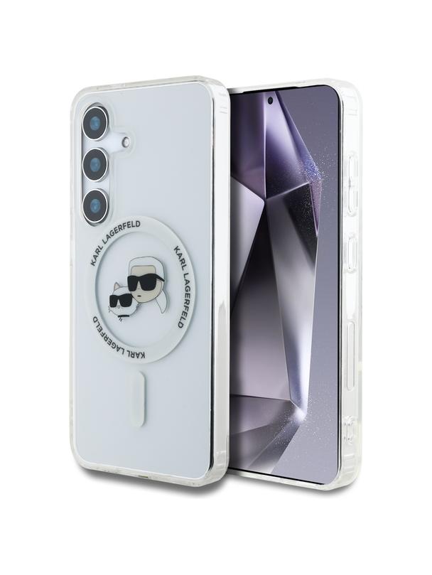 KARL LAGERFELD futerał do SAMSUNG S25 Plus KLHMS25MHLSKCH (Magnetic IML Metal KC Heads) biały