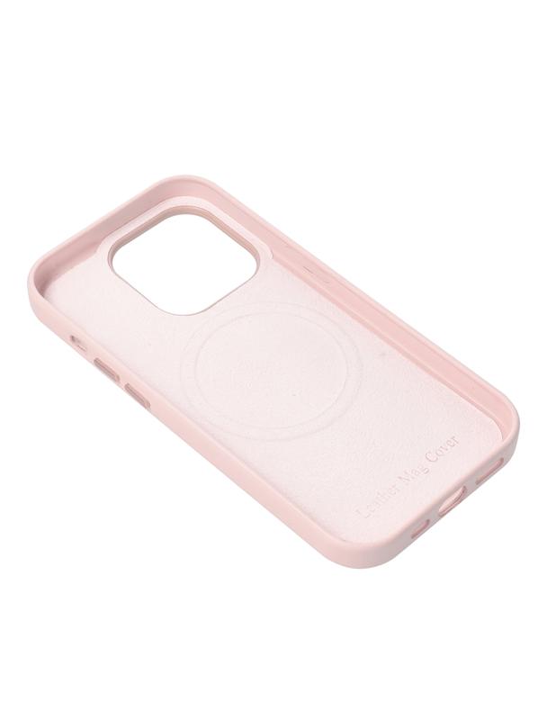 Futerał LEATHER MAG COVER kompatybilny z MagSafe do SAMSUNG S25 PLUS różowy