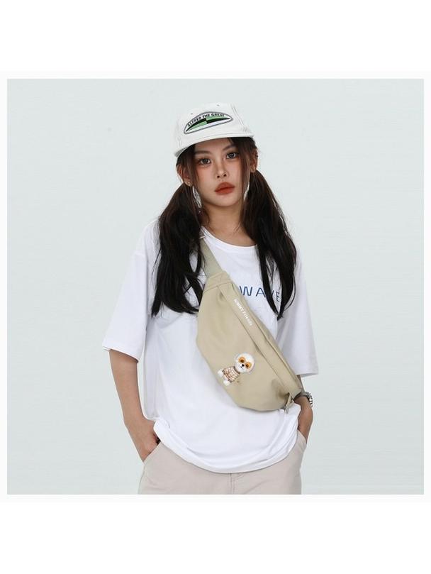 NIMMY nerka na ramię GLASSES COOL DOG khaki