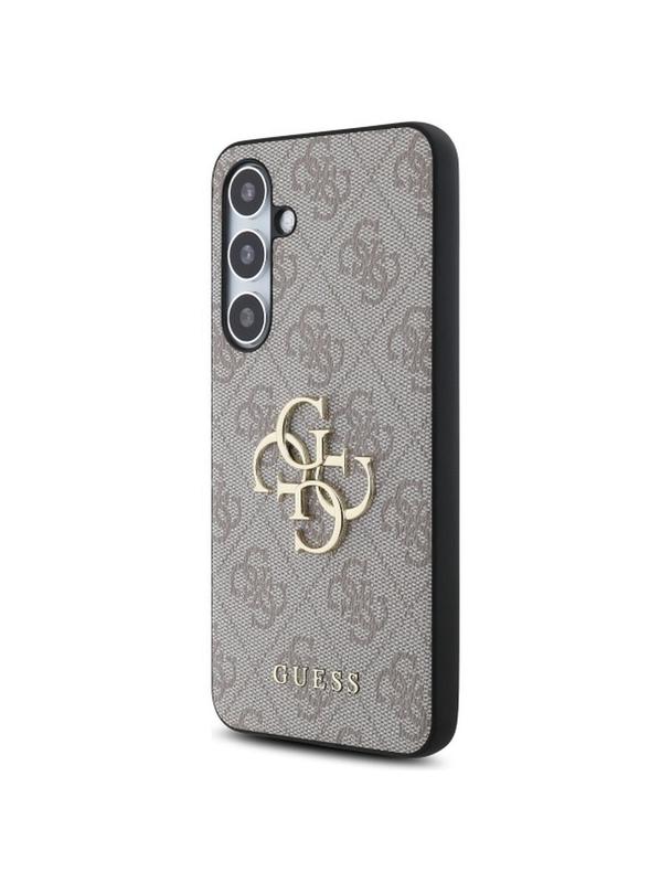 GUESS futerał do SAMSUNG S24 FE GUHCS24FE4GMGBR (HC PU 4G Big Metal Logo) brązowy