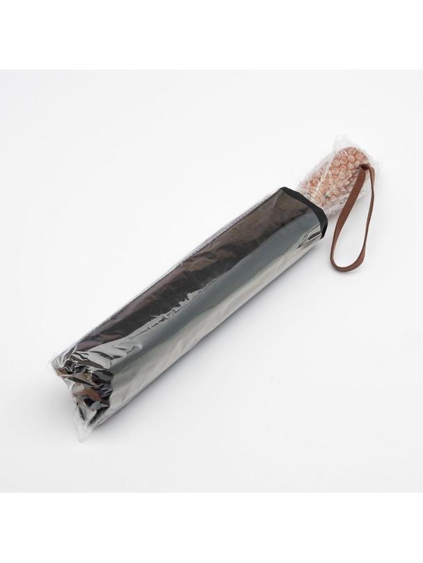 Automatyczny składany parasol z drewnianą rączką 10-ramienny XXL 115 cm czarny