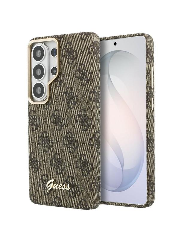 GUESS futerał do SAMSUNG S26 Ultra GUHMS26L5P4FWMSW (4G Script MagSafe) brązowy