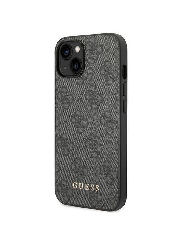 GUESS futerał do IPHONE 14 GUHCP14SG4GFGR (4G Gold Logo) szary
