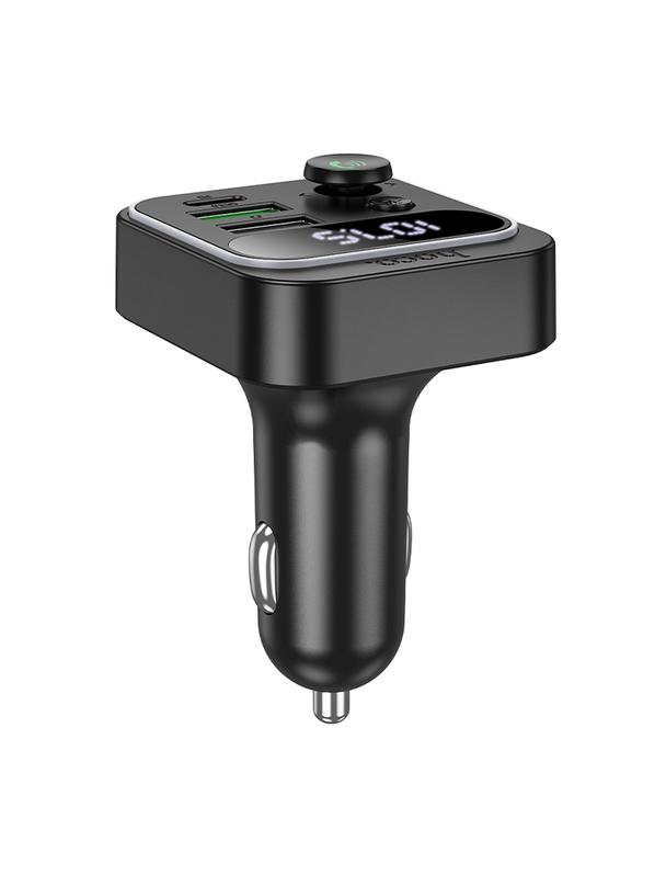 Transmiter samochodowy bluetooth Hoco QC3.0 PD 20W E85 czarny