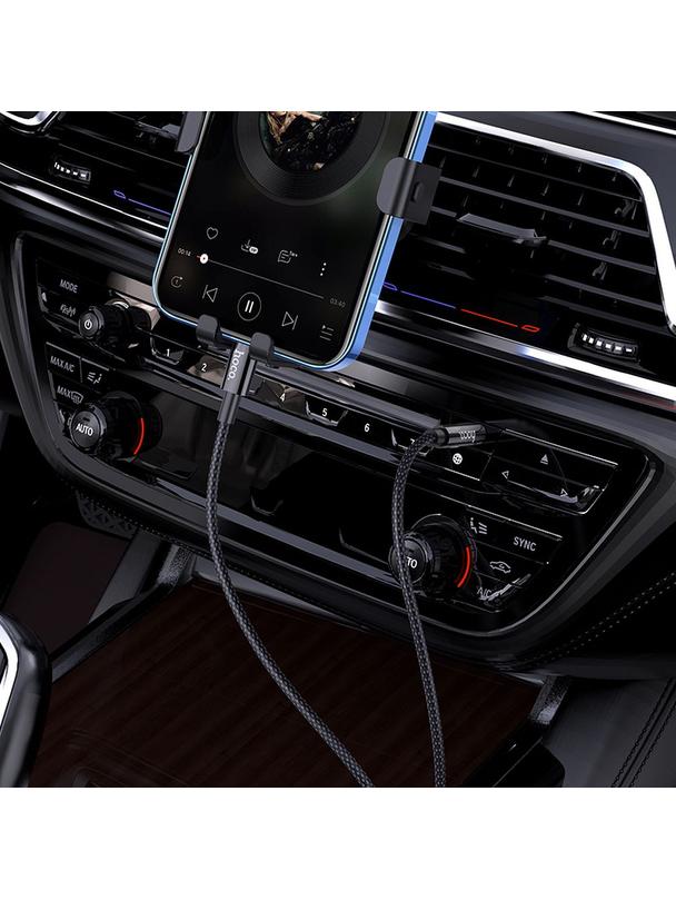 Kabel AUX Jack 3,5 mm do Lightning Hoco 1 m UPA19 czarny