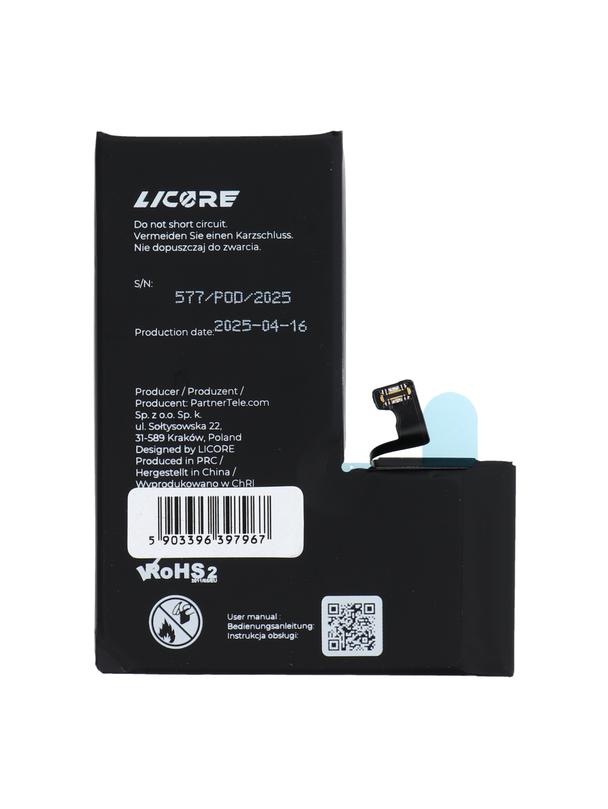 LICORE bateria do IPHONE 15 Pro 3274 mAh