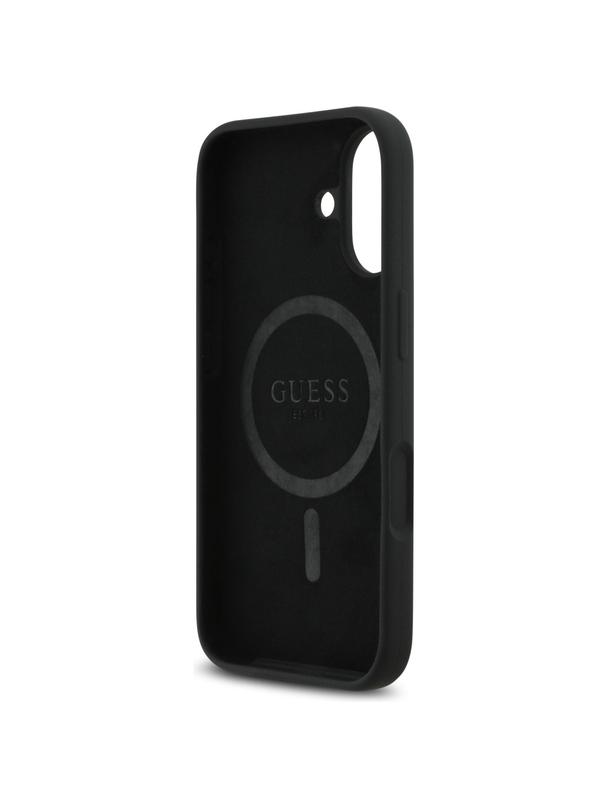 GUESS futerał do IPHONE 17 kompatybilny z MagSafe GUHMP17SSCTRLMK (Silicone W/ Triangle Logo) czarny