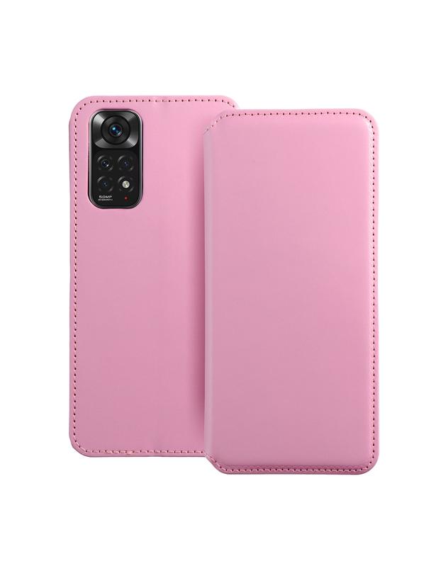 Kabura DUAL POCKET Book do XIAOMI Redmi Note 11 / 11S jasny różowy