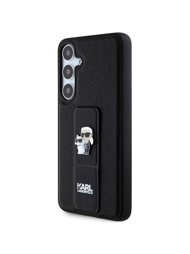 KARL LAGERFELD futerał do SAMSUNG S24 Plus KLHCS24MGSAKCPK (GRIPSTAND SAFFIANO KC PINS) czarny