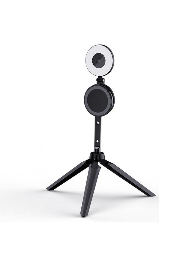 Mini podstawka magnetyczna do telefonu z lampką kompatybilna z MagSafe czarna