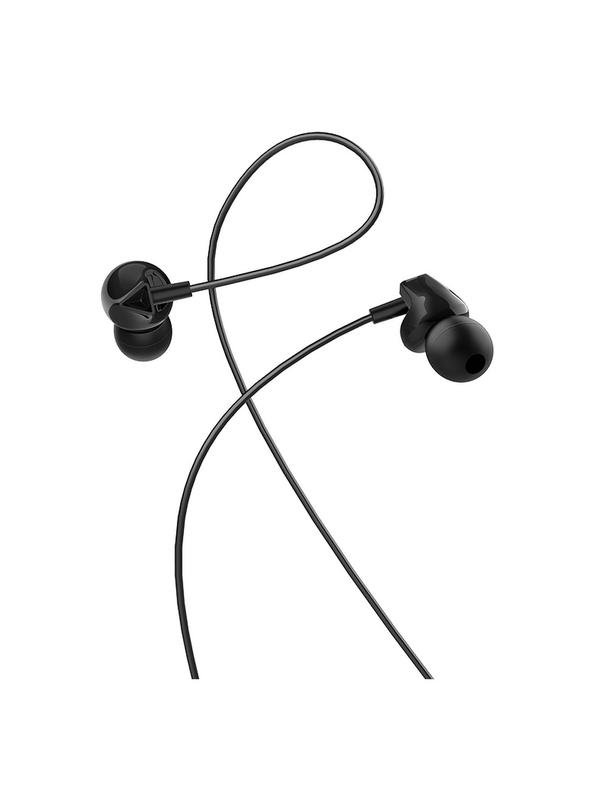Słuchawki przewodowe douszne Jack 3,5 mm Hoco M60 czarne